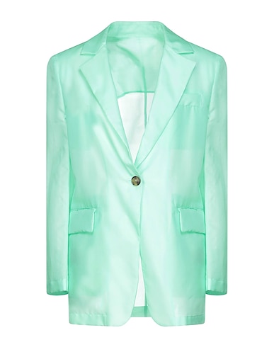 MSGM Blazer Light green 100% Silk