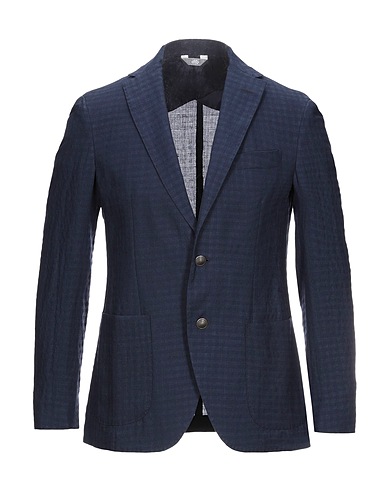 FRADI Blazer Midnight blue 51% Linen, 49% Virgin Wool