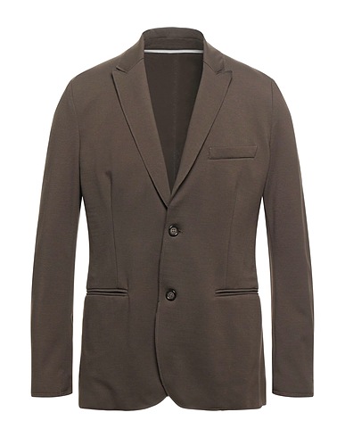 PAOLO PECORA Blazer Brown 56% Viscose, 36% Polyamide, 8% Elastane