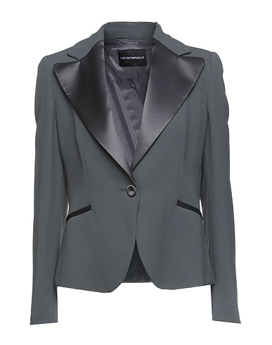 EMPORIO ARMANI Blazer Grey 50% Viscose, 47% Acetate, 3% Elastane, Mulberry silk, Polyester