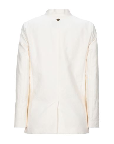 TWINSET TWINSET WOMAN BLAZER IVORY SIZE 10 COTTON, LINEN 49609720GM 2