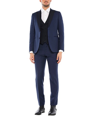 LARDINI 정장 블루 70% 울, 20% 모헤어, 10% 실크