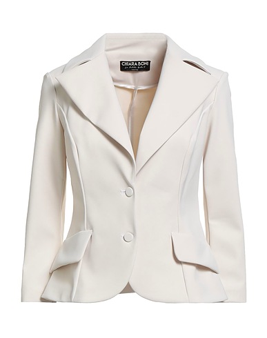 CHIARA BONI LA PETITE ROBE Veste Blanc cassé 72% Polyamide, 28% Élasthanne
