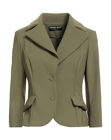 CHIARA BONI LA PETITE ROBE Blazer Military green 72% Polyamide, 28% Elastane