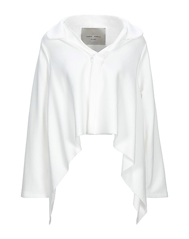 FRANKIE MORELLO Giacca Bianco 93% Cotone, 7% Poliammide