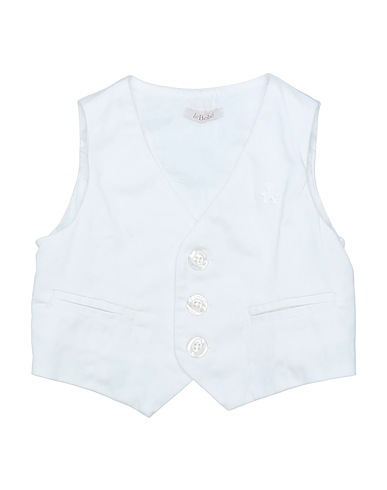 LE BEBÉ Waistcoat White 97% Cotton, 3% Elastane