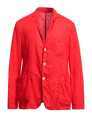 ASPESI Blazer Tomato red 100% Linen