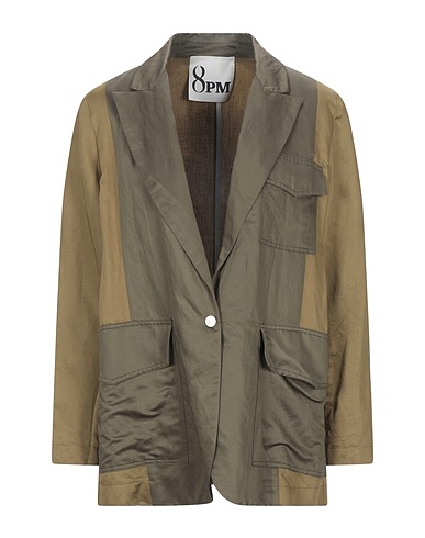 8PM Blazer Military green 70% Viscose, 30% Linen