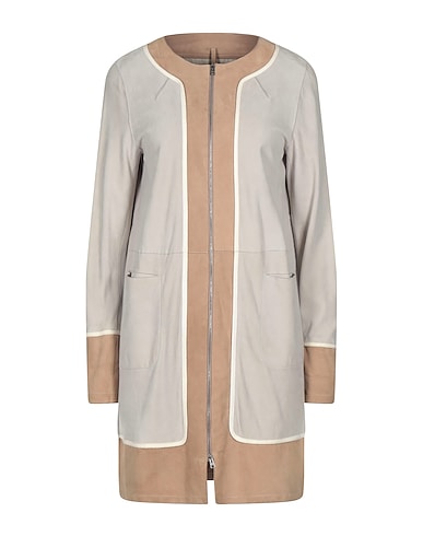 HERNO Full-length jacket Light grey Goat skin