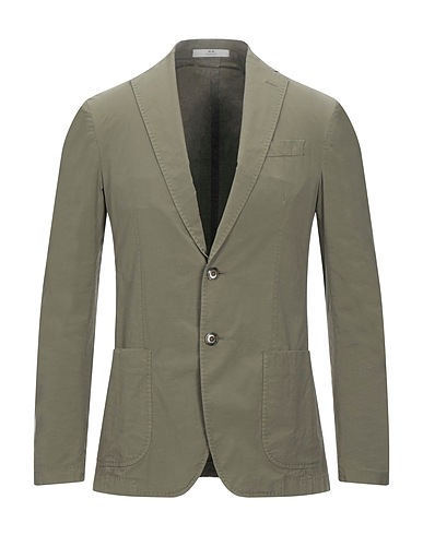 CC COLLECTION CORNELIANI Blazers Militärgrün 87% Baumwolle, 9% Nylon, 4% Elastan