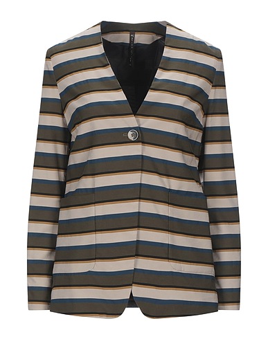 MANILA GRACE Blazer Military green 88% Viscose, 12% Polyamide