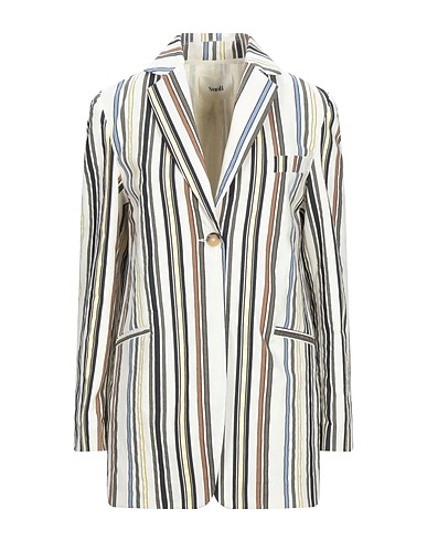 SUOLI Jackett Weiß 65% Baumwolle, 30% Polyester, 5% Andere Fasern
