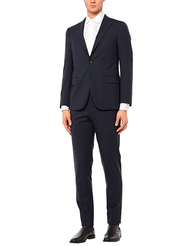 BOGLIOLI Suits Midnight blue 100% Virgin Wool