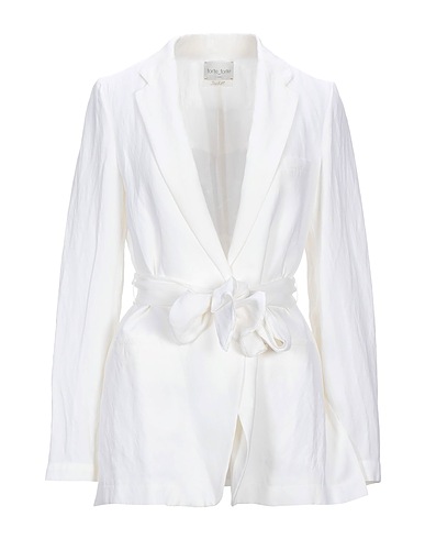 FORTE_FORTE Blazer Ivory 68% Viscose, 32% Linen