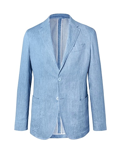 ZEGNA Blazer Sky blue 100% Linen