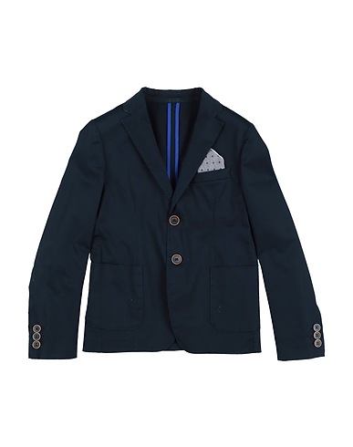 TAGLIATORE Blazer Midnight blue 97% Cotton, 3% Elastane, Linen