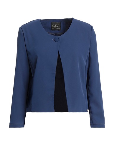 YES ZEE by ESSENZA Blazer Navy blue 96% Polyester, 4% Elastane