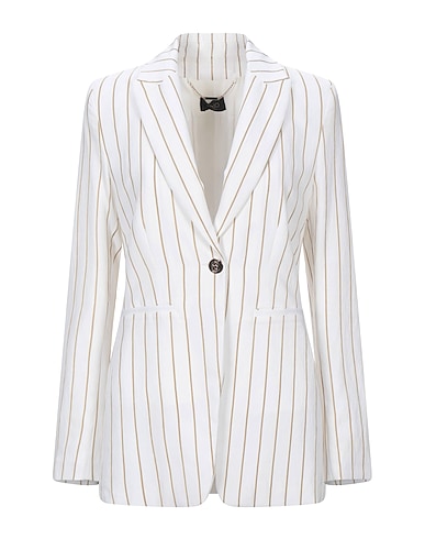 LIU •JO Blazer White 89% Viscose, 11% Polyamide