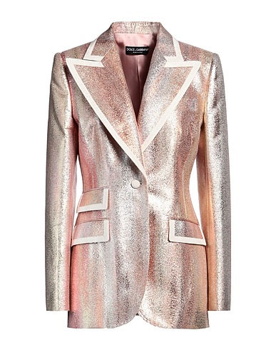 DOLCE&GABBANA Blazer Copper 73% Metallized polyamide, 27% Silk