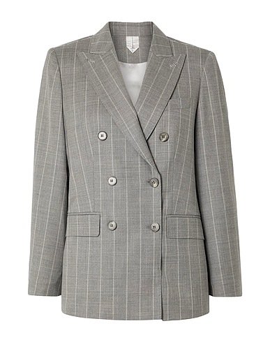 MAX MARA Blazer Grey 98% Virgin Wool, 2% Elastane