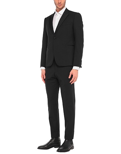 EMPORIO ARMANI Suits Black 96% Virgin Wool, 4% Elastane, Polyester