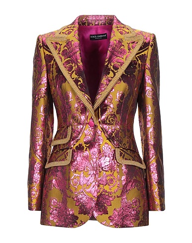 DOLCE&GABBANA Blazer Fuchsia 90% Polyester, 6% Metallic fiber, 4% Cotton