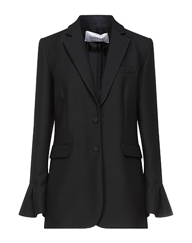 VALENTINO GARAVANI Blazer Black 65% Virgin Wool, 35% Silk