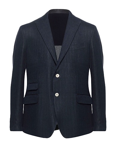 ELEVENTY Blazer PLATINUM Midnight blue 49% Linen, 32% Wool, 19% Silk