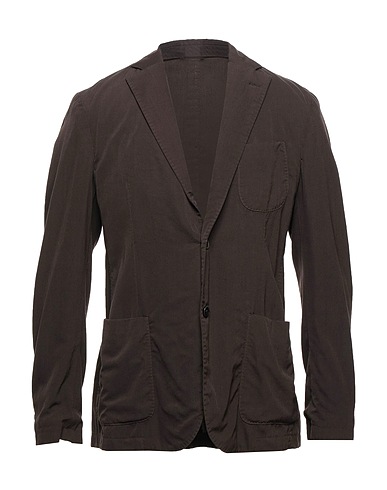 LUBIAM Blazer Dark brown 100% Virgin Wool