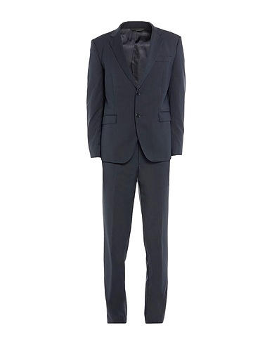 BRIAN DALES Suits Midnight blue 54% Polyester, 44% Wool, 2% Elastane