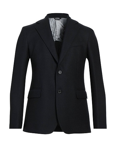 BRIAN DALES Blazer Black 70% Wool, 28% Cotton, 2% Elastane