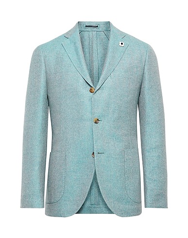 LARDINI Blazer Azure 48% Wool, 28% Linen, 24% Silk