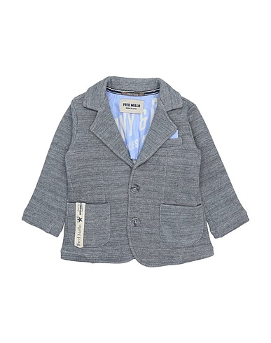 FRED MELLO Blazer Grey 80% Cotton, 20% Polyamide