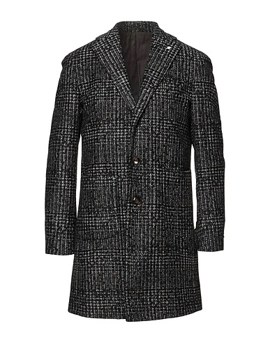 L.B.M. 1911 Coat Black 45% Polyester, 40% Acrylic, 15% Virgin Wool