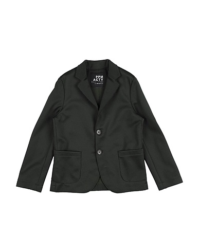 PAOLO PECORA Blazers Dunkelgrün 55% Polyester, 45% Baumwolle