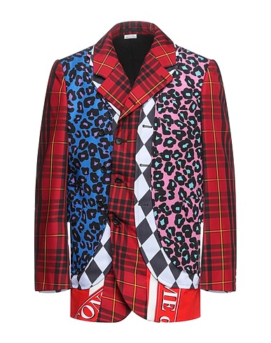 COMME des GARÇONS Blazer Red 100% Polyester, Nylon, Polyurethane, Cotton