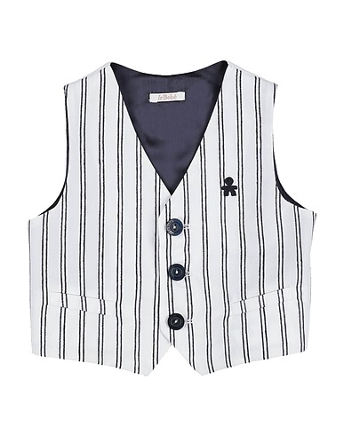 LE BEBÉ Suit vest White 75% Cotton, 25% Rayon, Linen