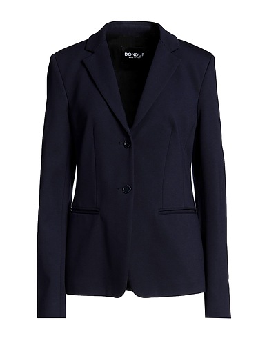 DONDUP Blazer Navy blue 69% Viscose, 25% Polyamide, 6% Elastane