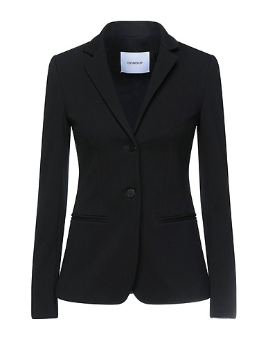 DONDUP Blazer Black 69% Viscose, 25% Polyamide, 6% Elastane