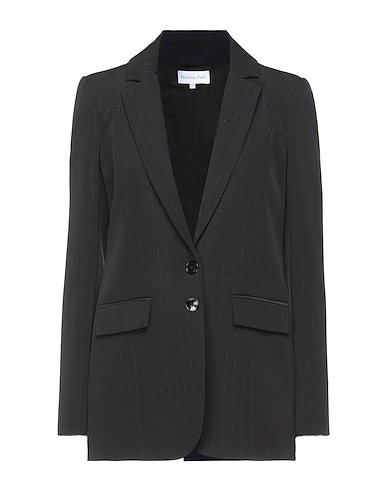 PATRIZIA PEPE Blazer Black 88% Polyester, 12% Elastane, Viscose, Polyamide