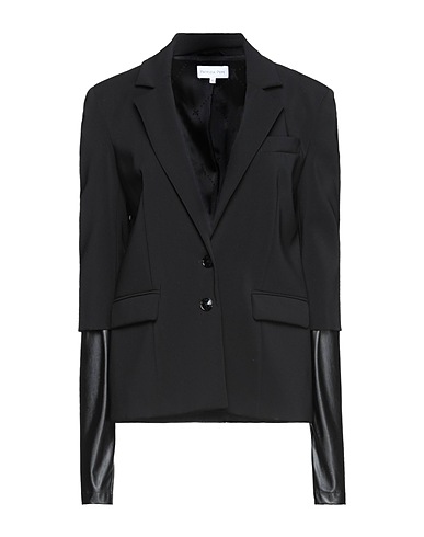 PATRIZIA PEPE Blazer Black 97% Polyester, 3% Elastane, Polyurethane