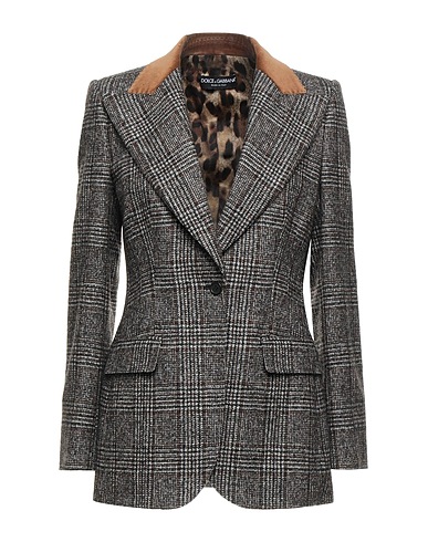 DOLCE&GABBANA Blazer Brown 51% Wool, 30% Alpaca wool, 10% Cotton, 8% Polyamide, 1% Elastane