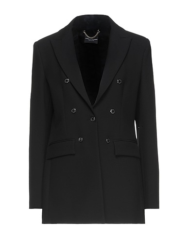 ATOS LOMBARDINI Blazer Black 63% Polyester, 27% Viscose, 7% Cotton, 3% Elastane