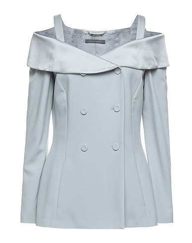 ALBERTA FERRETTI Blazer Light grey 74% Acetate, 26% Viscose