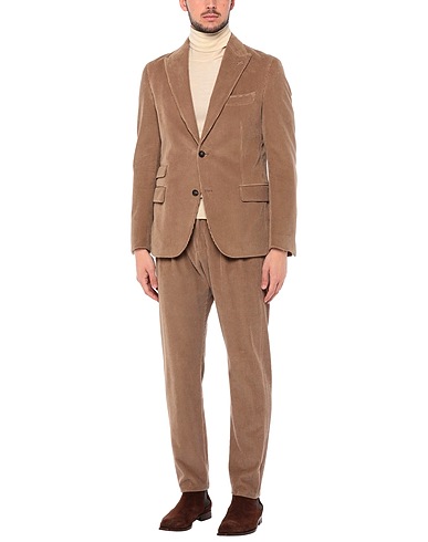 ELEVENTY Suits Sand 96% Cotton, 4% Cashmere