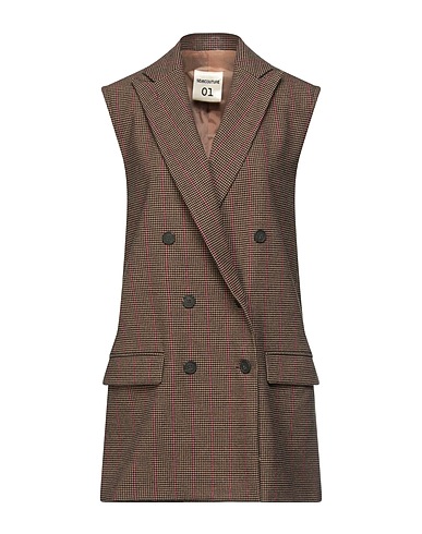 SEMICOUTURE Blazer Camel 68% Polyester, 29% Viscose, 3% Elastane