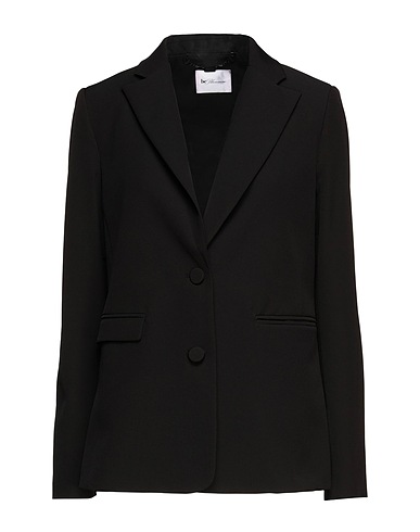 BE BLUMARINE Blazer Black 88% Polyester, 12% Elastane
