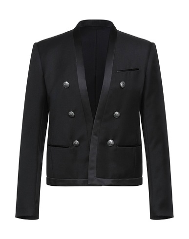 BALMAIN Blazers Schwarz 100% Wolle, Polyester, Seide