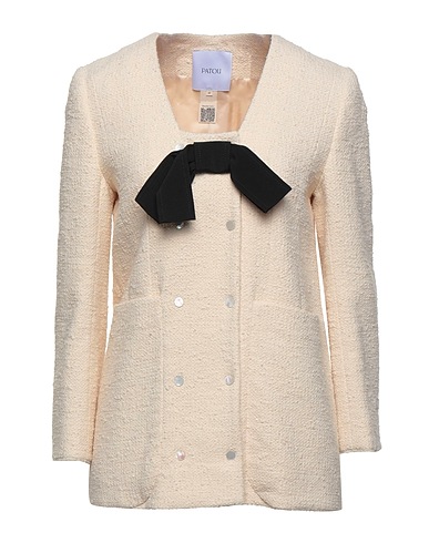 PATOU Blazer Ivory 86% Cotton, 13% Polyamide, 1% Elastane