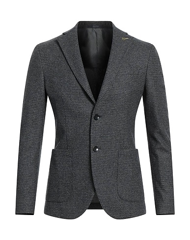 PAOLONI Blazer Piombo 50% Cotone, 35% Lana Vergine, 13% Poliammide, 2% Cachemire
